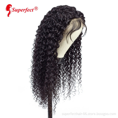 13*4 HD Lace 150% Density For Black Women  100% Brazilian Virgin Human Hair Curly Lace  Wig